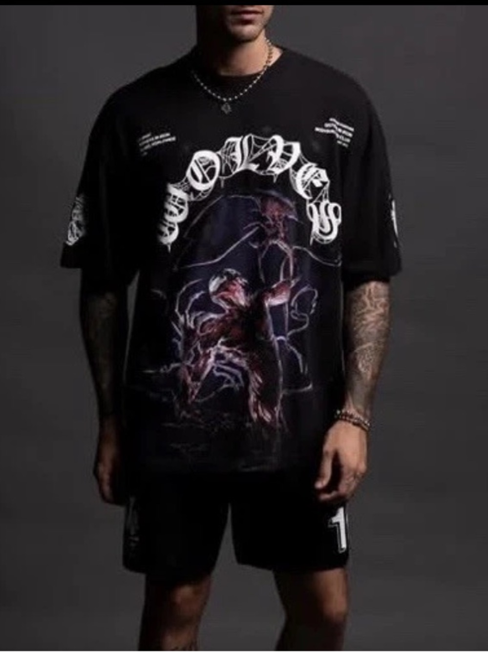 Darc Sport X Marvel Carnage Energy Premium Oversized Tee  Black  XL 964 Of 1000